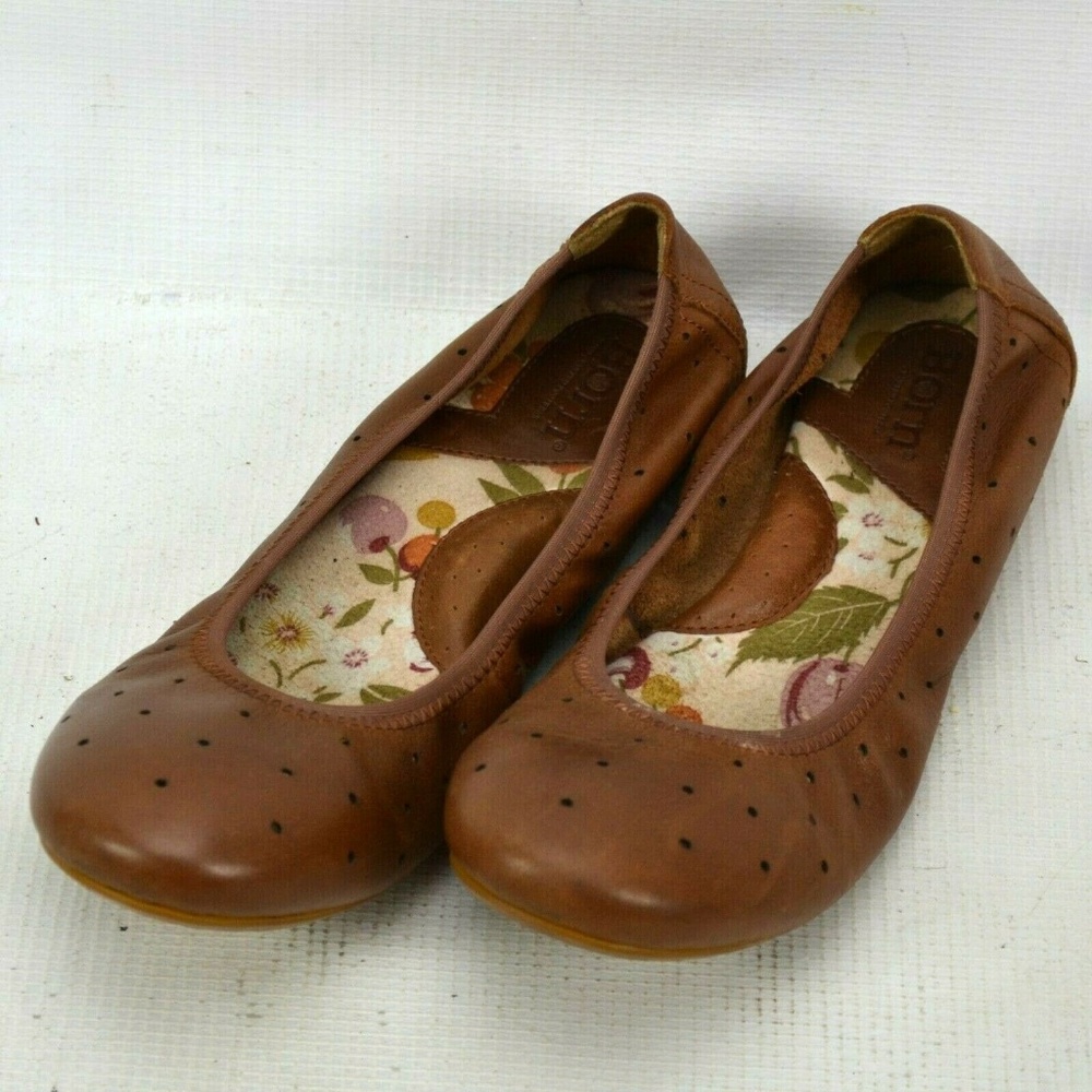 Born Julianne Leather Ballet Flats Shoes Women 6.5